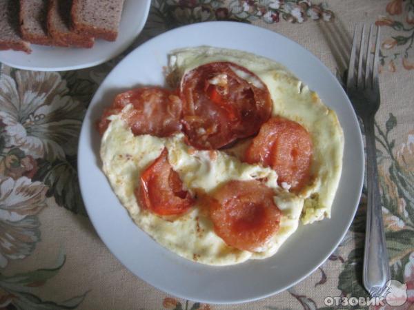 Рецепт Омлет с помидорами фото