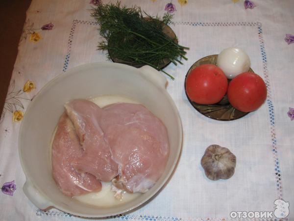Рецепт Мясо индейки, тушеное с овощами фото