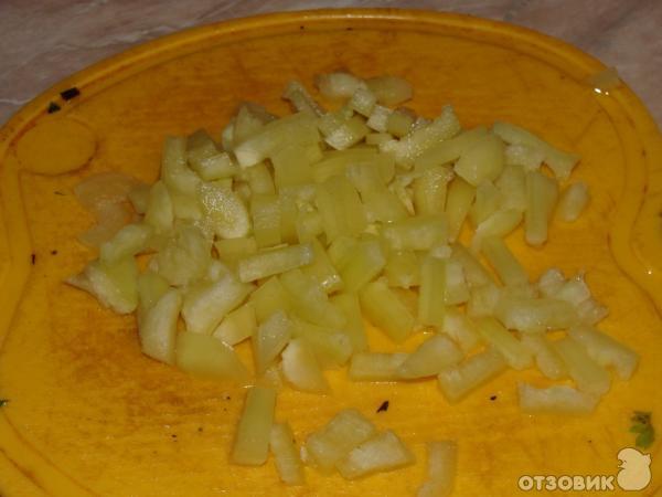 Рецепт Рагу из куриных сердец и весенний салат фото