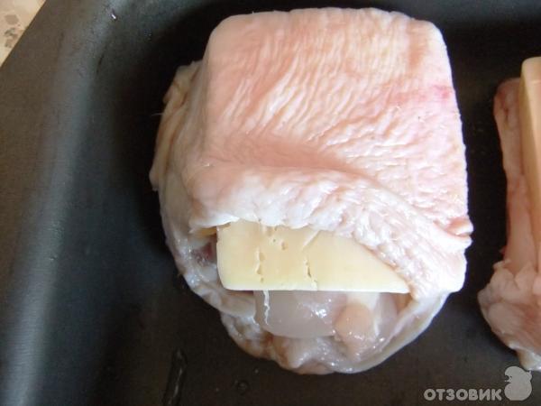 Рецепт куриные бедрышки, запеченные с сыром фото