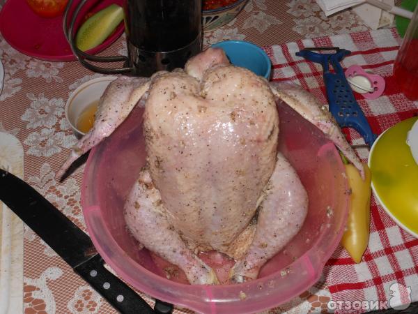 Рецепт Курица под маринадом, запеченная в рукаве фото