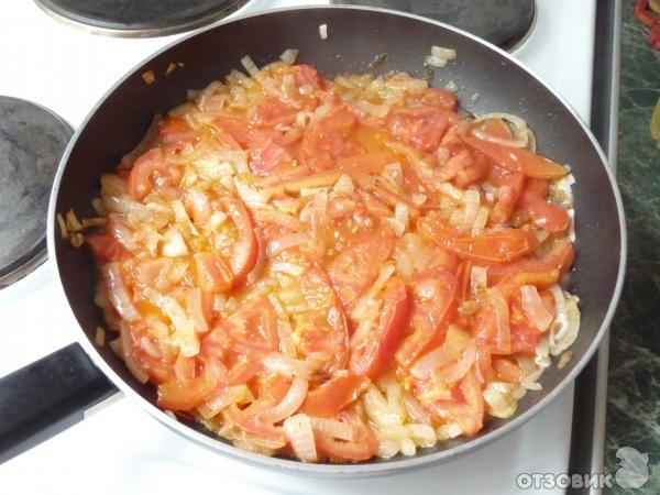 Рецепт Омлет с помидoрами фото