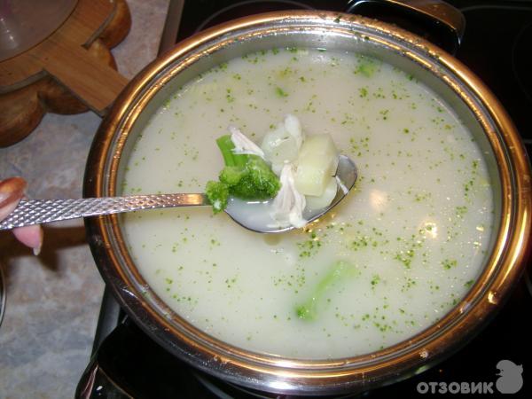 Рецепт Суп сырный с курицей фото