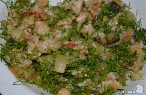 Рецепт Куриная грудка с рисом (гречкой) и овощами фото