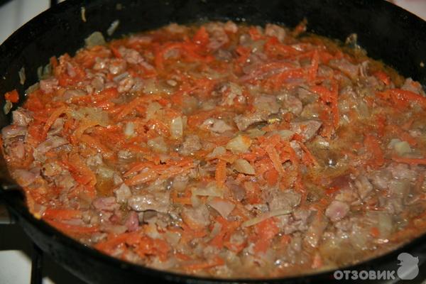 Рецепт Куриная печень в сметане фото