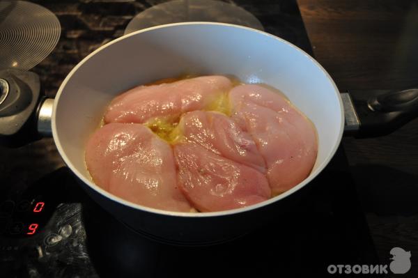 Приготовление курицы в сливочно-грибном соусе 