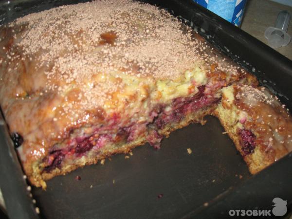 Рецепт Быстрый пирог с ягодами фото