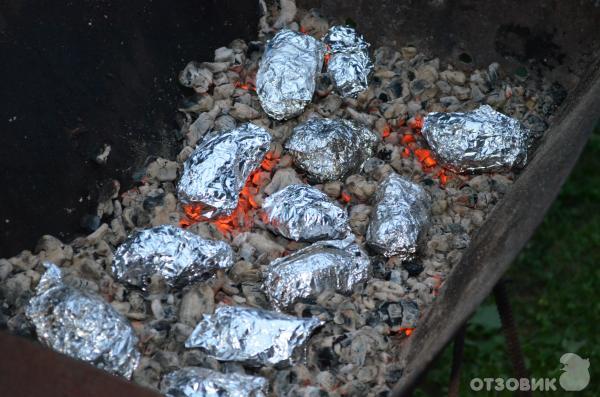 Рецепт Картофель, запеченный с грудинкой фото