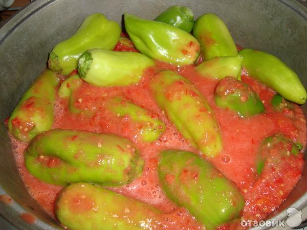Рецепты с перцем в томатном соусе на зиму