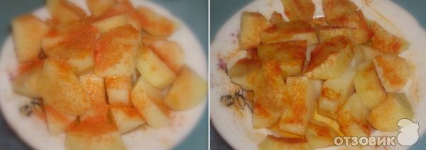 Картофель в микроволновке с хрустящей корочкой рецепт с фото