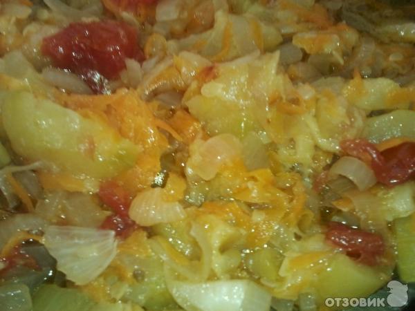Рецепт Тушеные кабачки фото