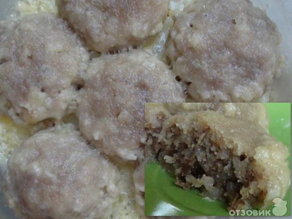 Рецепт Рисовые биточки с мясным фаршем фото