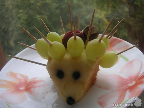 ежик из яблок