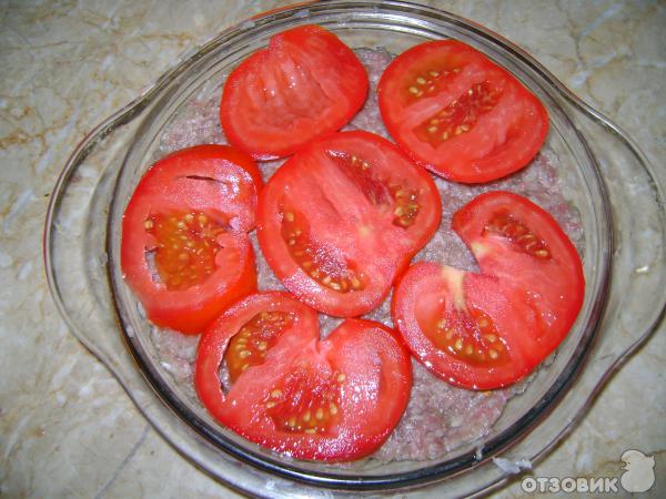 рецепт большая котлета с помидорами и сыром фото