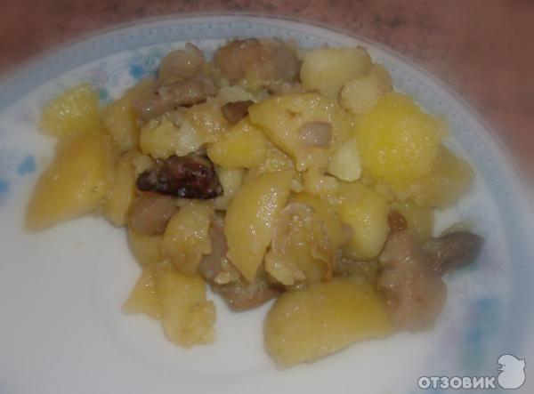 Рецепт Печеная картошка с грибами фото
