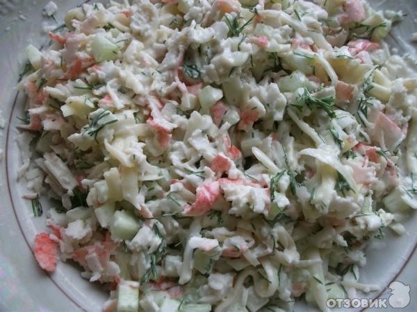 Рецепт Корзиночки с крабовым салатом фото