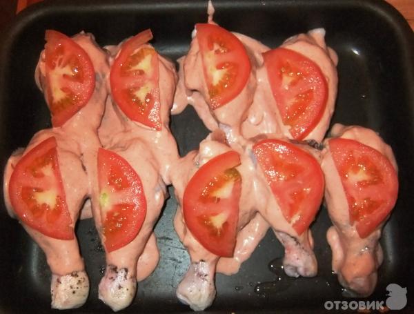 Рецепт куриные голени под нежным покрывалом фото