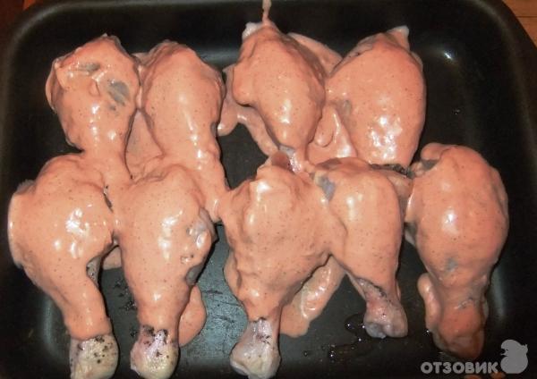 Рецепт куриные голени под нежным покрывалом фото