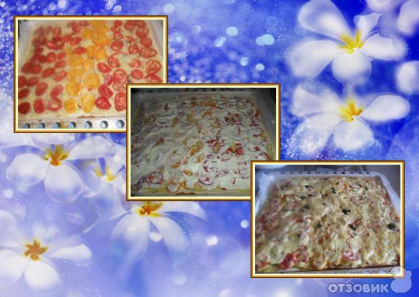 Рецепт Пицца с картофельным пюре и шампиньонами фото