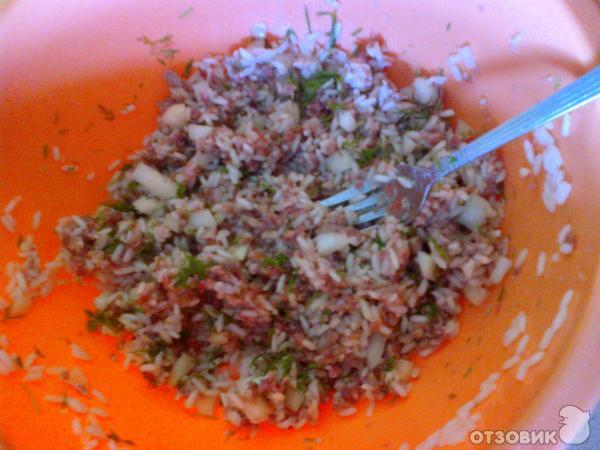 Рецепт Китайские голубцы с мясом и свежими огурцами фото