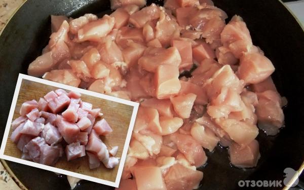 Рецепт куриное филе с грибами в сметанном соусе фото