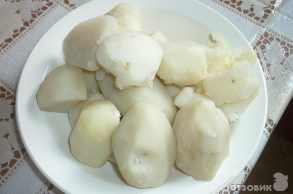 Фаршированные кальмары с начинкой из картофельного пюре в духовке
