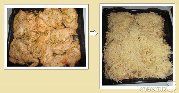 Рецепт Куриное филе под сырной корочкой фото