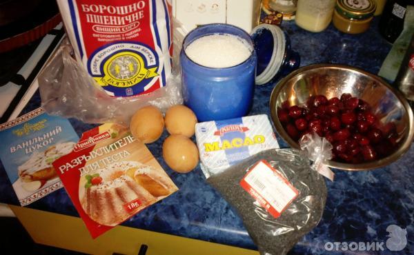 Рецепт Маково-вишневый кекс фото