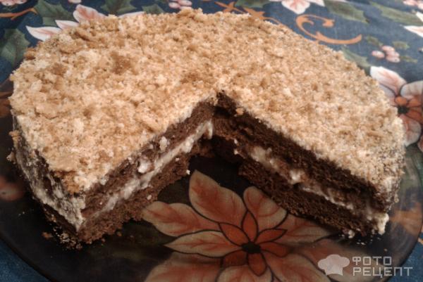 Рецепт Медово-шоколадный торт с заварным кремом фото
