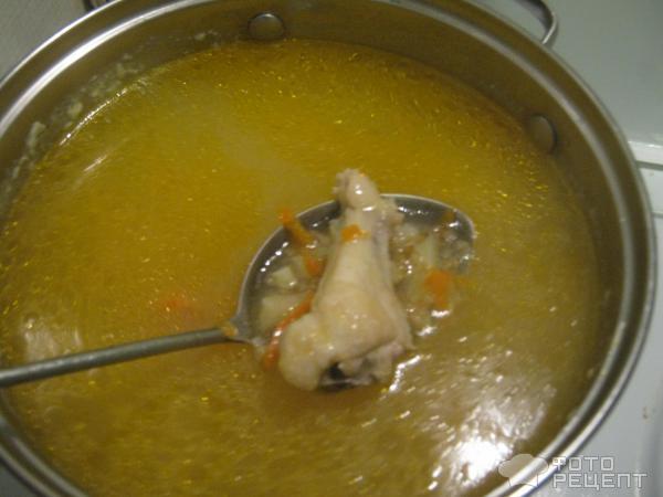 Рецепт супчика на курином бульоне с пшеничной крупой фото