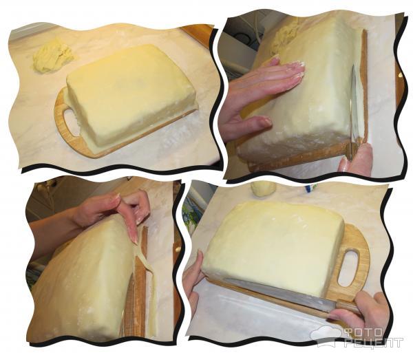покрытие торта молочной мастикой