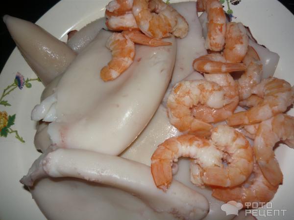 Рецепт Паста с морепродуктами фото