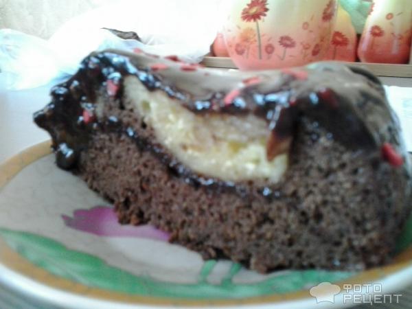 Рецепт Шоколадный торт с творожными шариками фото