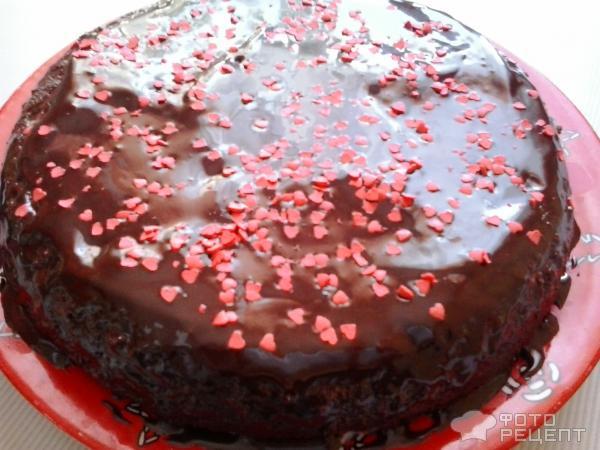 Рецепт Шоколадный торт с творожными шариками фото