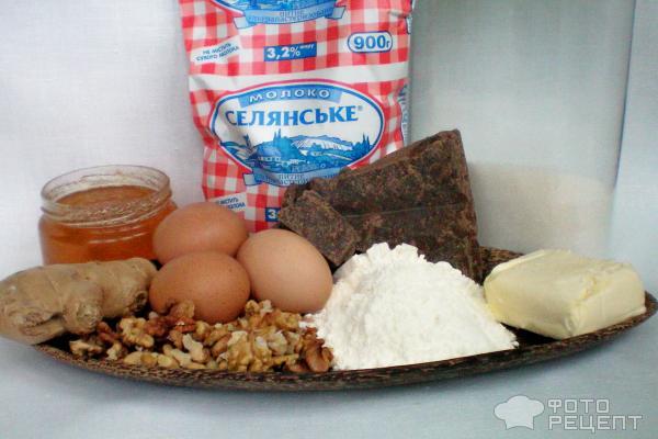 Рецепт Торт с имбирем и шоколадным кремом фото