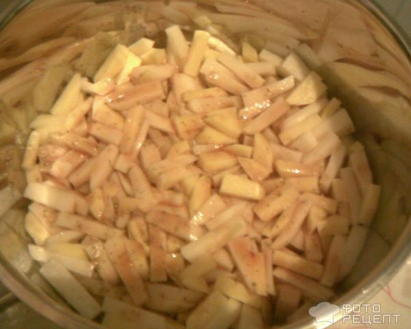 Рецепт Цветная капуста с картошкой, тушеные в томатном соке фото