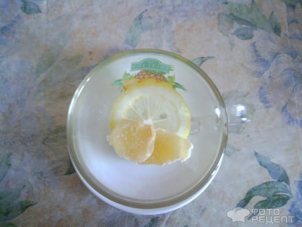 Рецепт Чай с имбирем и лимоном фото