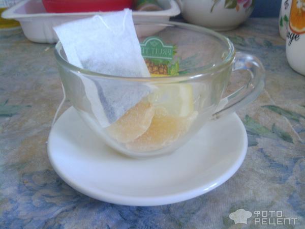 Рецепт Чай с имбирем и лимоном фото