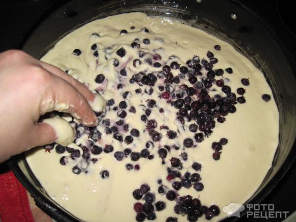 Как испечь бисквитный пирог с черникой
