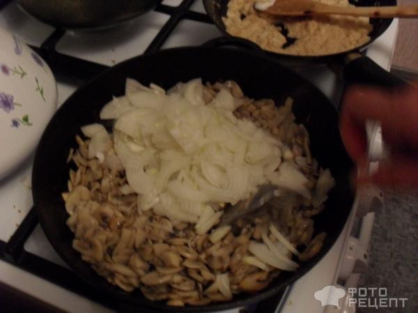 Рецепт: Блинные мешочки - с курицей и грибами