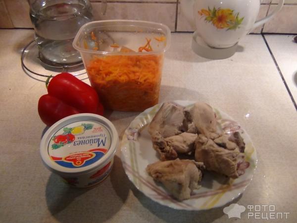 Рецепт Салат из курицы с корейской морковью фото
