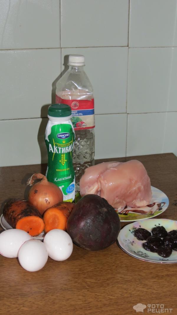 Рецепт Куриное филе под овощной шубой фото