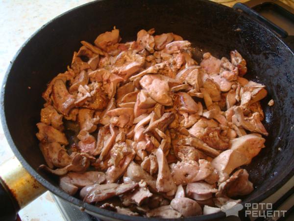 Рецепт Салат из куриной печени фото
