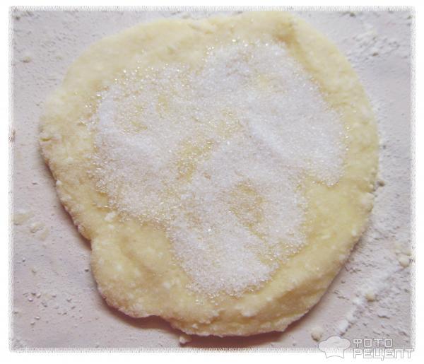 Рецепт творожного печенья Конвертики фото