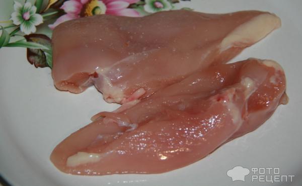 Куриные грудки в тесте со сливочным соусом (Бешамель)