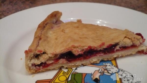 Рецепт Постный пирог с ягодами фото