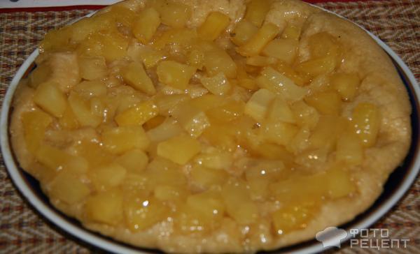 Рецепт Пирог-перевёртыш со свежими ананасами фото