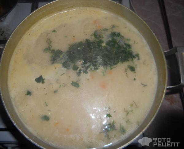 Рецепт Сырный суп по зимнему фото
