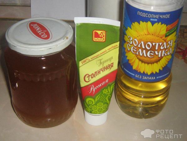 Рецепт Куриные голени в медово-горчичном соусе фото