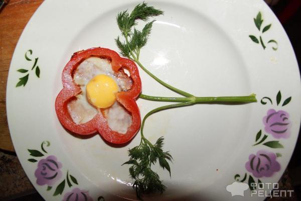 цветочная яичница рецепт